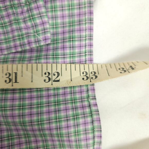 Polo Ralph Lauren Mens Large Plaid Regent Classic Fit Button Down Dress Shirt - Picture 8 of 8